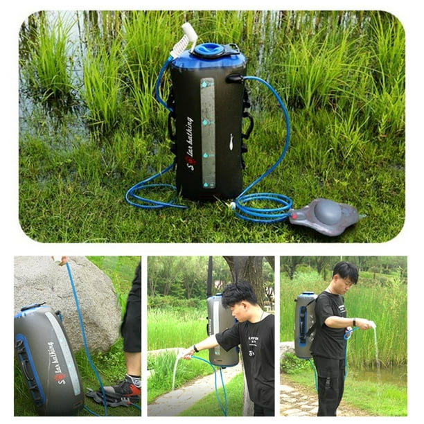 Contenedor de agua plegable Bolsa de ducha portátil para camping