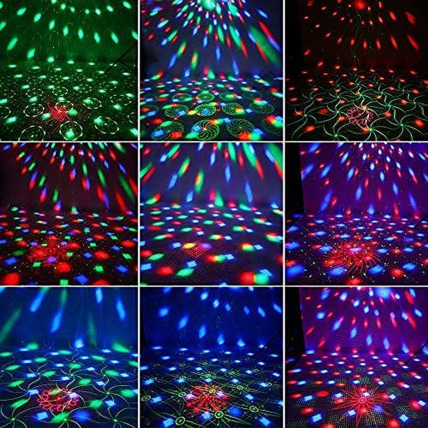 Luces estroboscópicas de fiesta de 1 pieza, luz estroboscópica de disco de  DJ de escenario portátil con control remoto