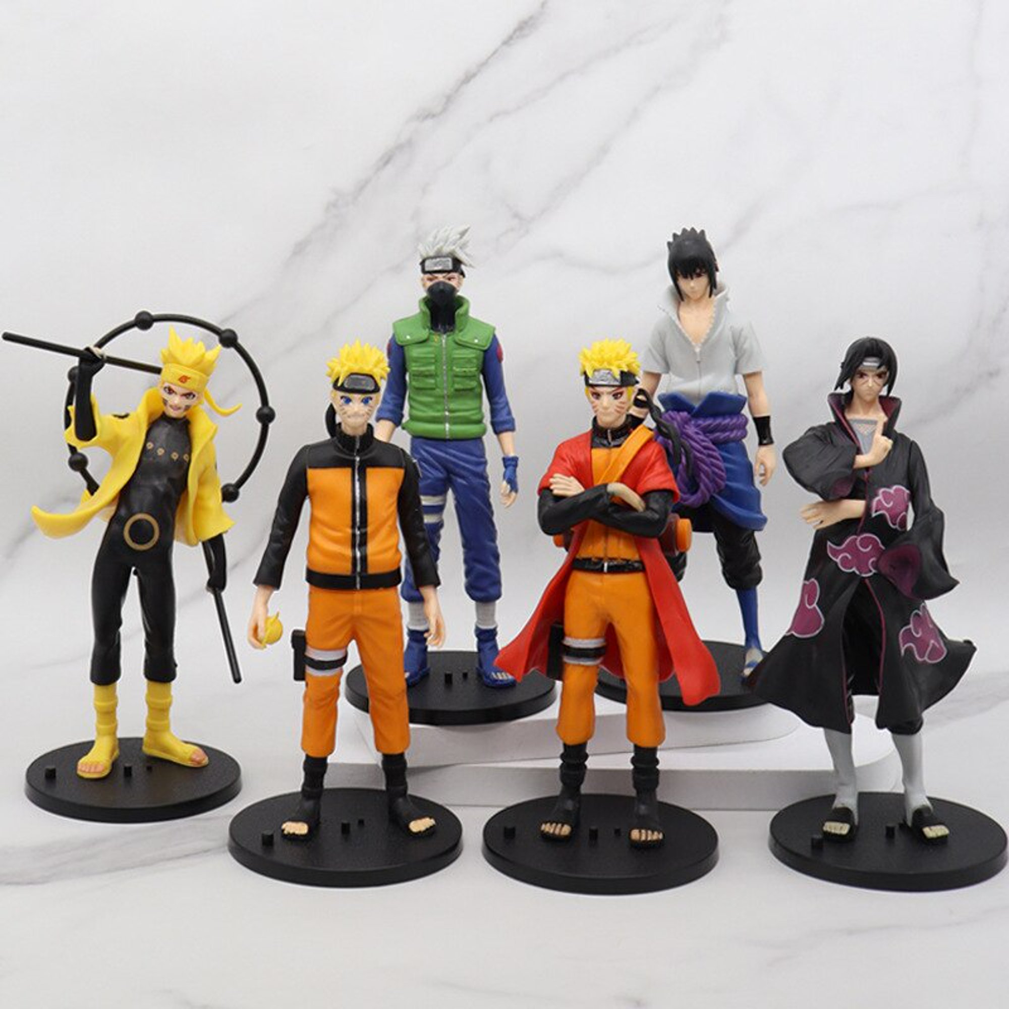 Anime Naruto Shippuden Figuras de PVC Brinquedos, Hinata, Sasuke