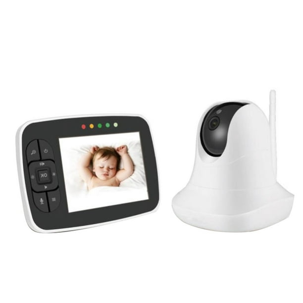  Monitor de video, cámara de intercomunicador de 2 vías con  temperatura para bebés, 720P compatible con niños y mascotas, regulaciones  de Estados Unidos : Bebés