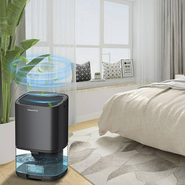 Deshumidificador de aire de 1000 ml absorbente de humedad portátil para el  hogar (negro de EE. UU.)