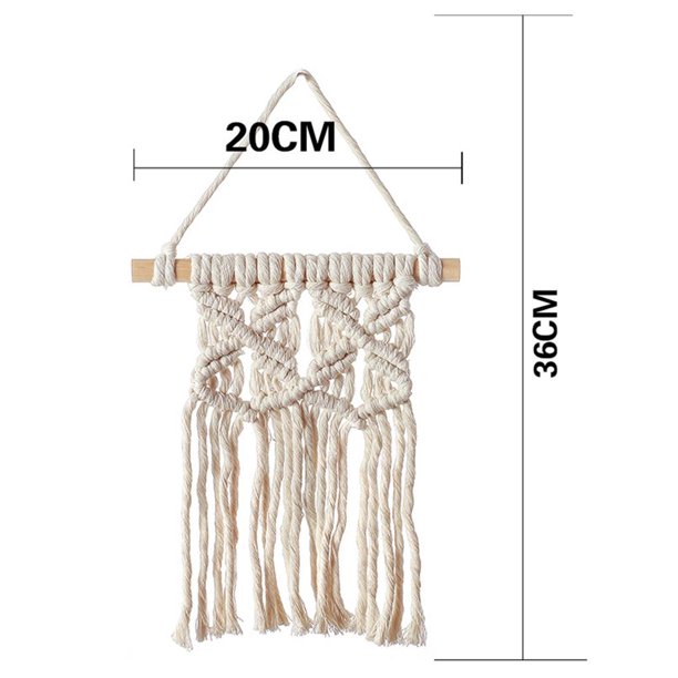 Macrame pared colgante Gran tapiz tejido Sobre la cabecera de la cama Boho  dormitorio sala de