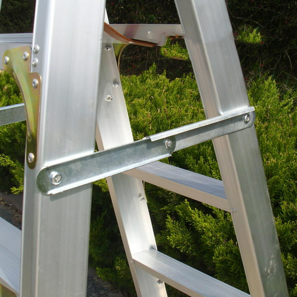 Silla de escalera convertible Escaleras de madera Taburete plegable, 4  escalones, estante de escalera multifunción para escalera, para