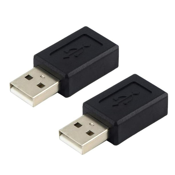 Micro USB a USB [2 unidades], adaptador USB a micro USB, adaptador micro  USB, USB a micro USB, conector USB, conector micro USB, micro USB a USB