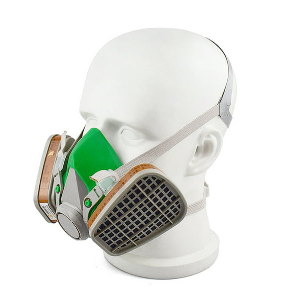 Mascarilla protectora JXYUEXING Pintura Pulverización Máscara de gas  Conjunto de respirador Máscara de carbón activado Filtros antipartículas  Máscara