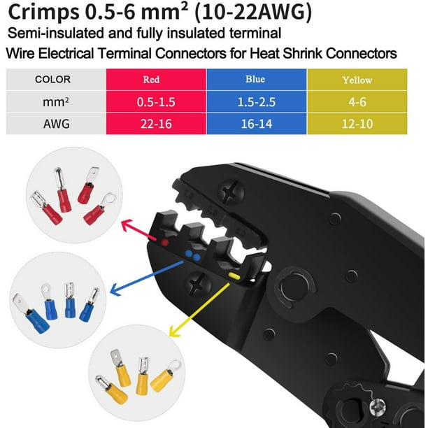 Alicate para Terminales Eléctricos 0.5-6mm²