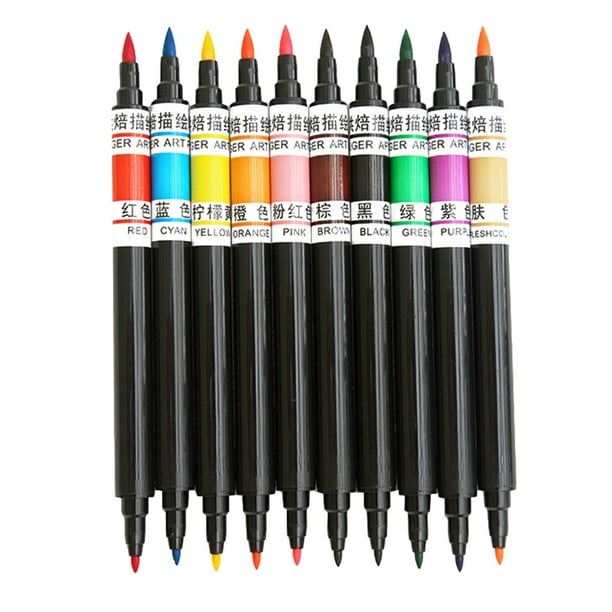 Set de bolígrafos de tinta comestible con doble punta de colores