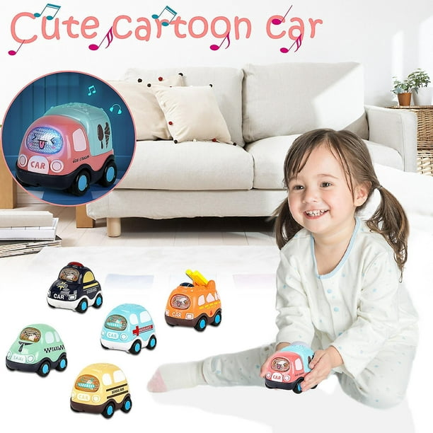 Carro de juguete de regreso y carrito de juguete para bebé 6 coche