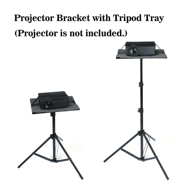 Facilife Soporte de trípode para proyector, soporte de trípode para laptop,  soporte para proyector al aire libre ajustable de 17.6 a 51.4 pulgadas