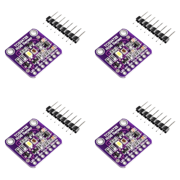 4uds. Módulo de reconocimiento de sensor de color RGB TCS34725 para ...