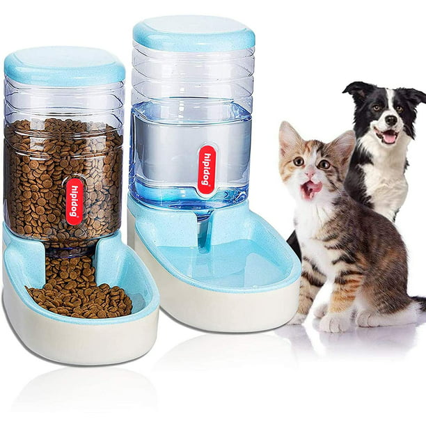 Dispensador de Agua y Plato de Comida para Perros y Gatos – Tienda Novelty  🇺🇾