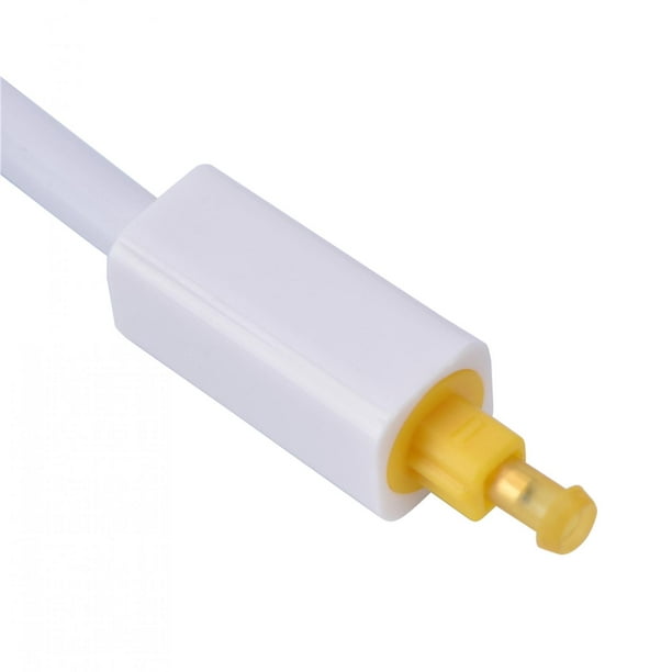 ciciglow Cable de audio óptico digital, adaptador de divisor de audio  óptico digital Toslink de doble puerto, cable de audio 1 en 2 salidas para