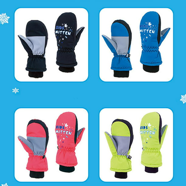 Guantes de esquí para , de invierno impermeables, guantes de nieve para ,  niñas y , esquí, snowboard, actividades al Soledad niños guantes de esquí  de invierno