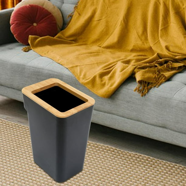  Cabilock 6 piezas de basura de mesa Mini cubo de basura pequeño  cubo de basura cesta de papel de desecho pequeño bote de basura con tapa  Bote de basura de metal