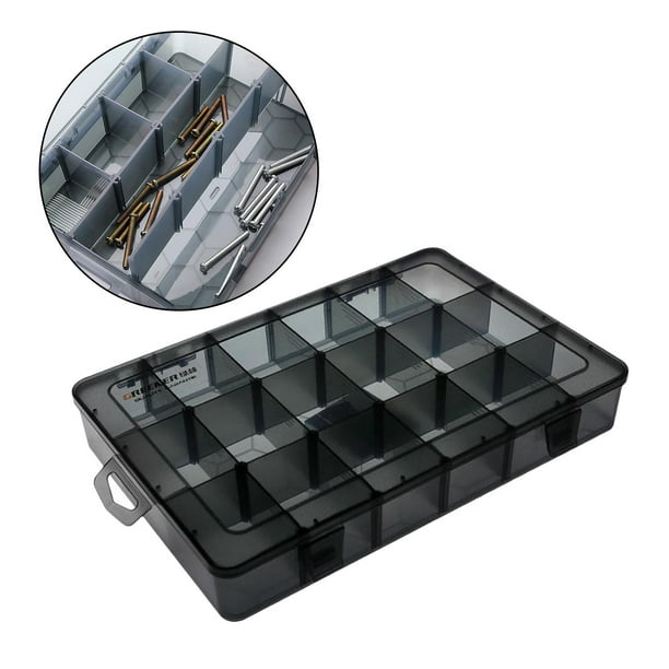 Caja organizadora de hardware Cajones de almacenamiento portátiles para  pernos Piezas pequeñas Tornillos 4 capas Sharpla Organizador de hardware