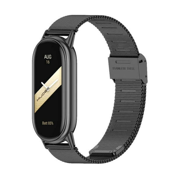 GENERICO Correa silicona compatible con Xiaomi Watch Mi Band 5 / 6 / Negro