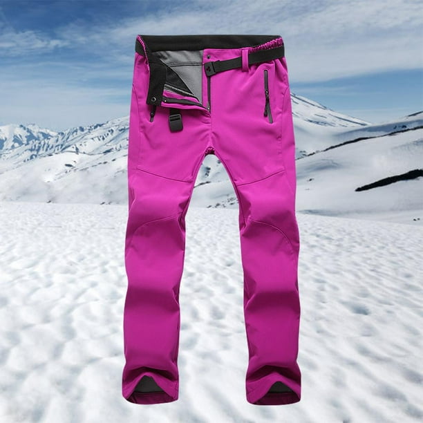  Pantalones de nieve sólidos para niñas y niños, gruesos para  invierno, cálidos, para niñas, ropa deportiva, pantalones de esquí, color  negro : Ropa, Zapatos y Joyería