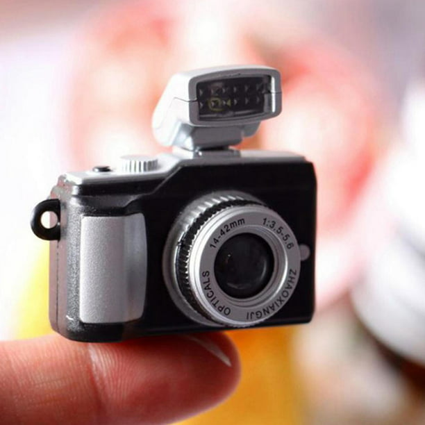 4 piezas de cámara en miniatura escala 1:4 mini cámara SLR accesorio mini  cámara ornamento vintage modelo cámara digital SLR mini accesorios de