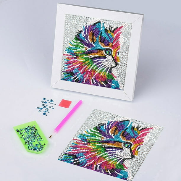 Cuadros Decorativos Kit de pintura de diamantes 5D Mosaico de diamantes  redondos completos de animales JShteea Nuevos Originales
