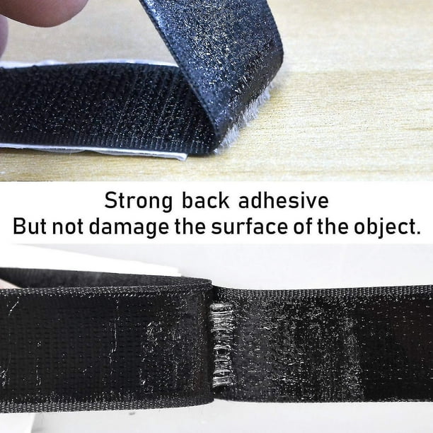 Cinta Velcro Autoadhesiva 50m Extra Fuerte,Adhesiva De Doble Cara brillar  Electrónica