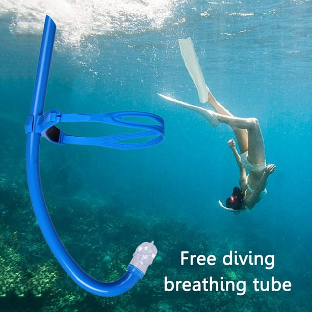 Tubo de natación de respiración de Snorkel de silicona de cabeza frontal  para entrenamiento DE BUCEO