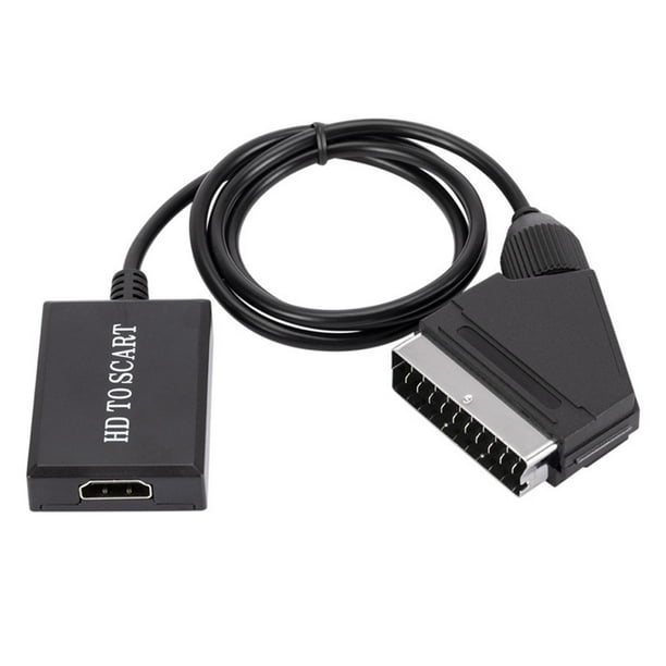 Adaptador convertidor HDMI a SCART 720P / 1080P Conector de cables