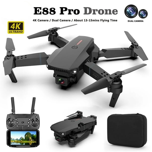 ZHENDUO-Dron Profesional E88 Pro 4k HD 4k Rc, Avión de doble cámara, cabeza  gran angular, Quadcopter remoto, avión, helicóptero de juguete