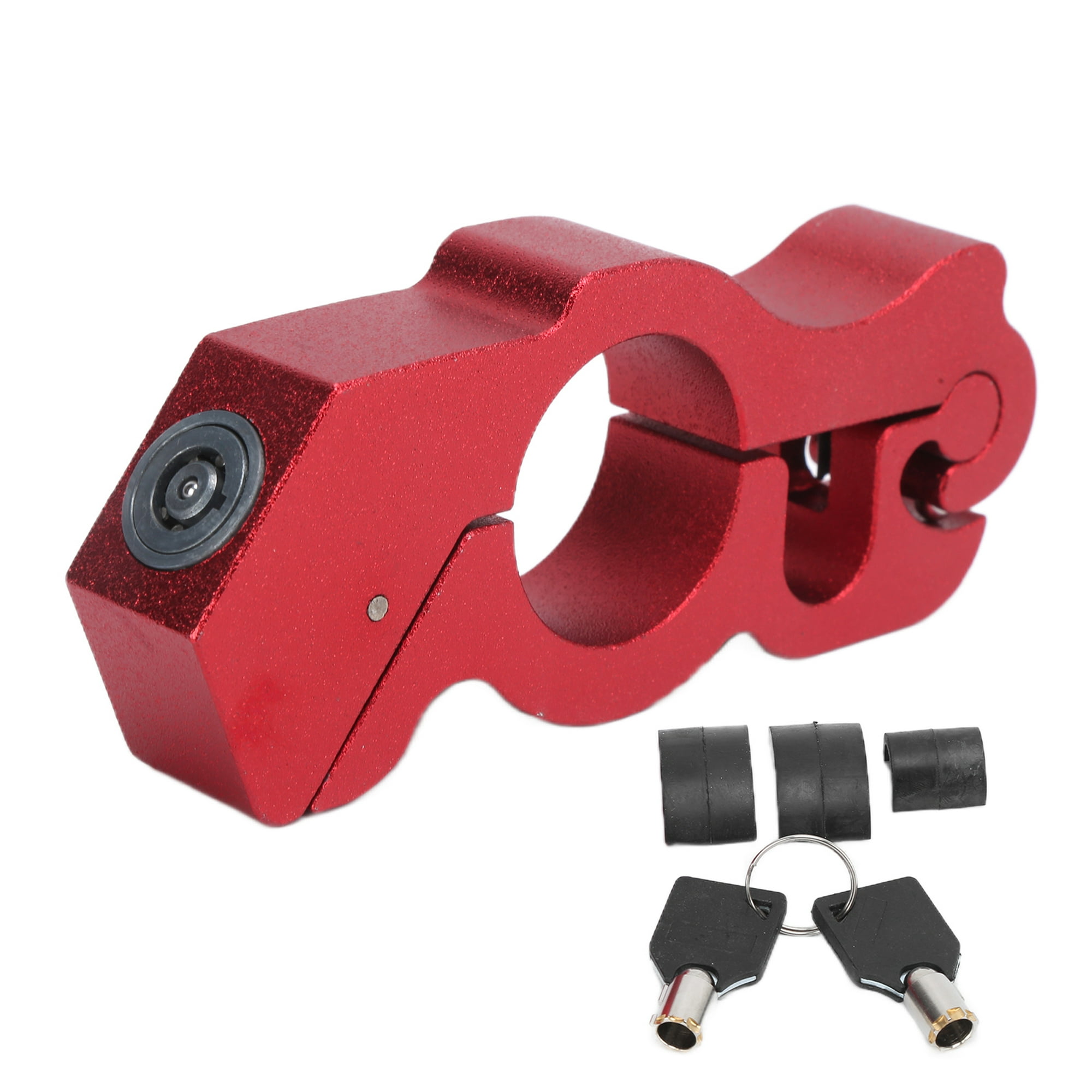  Candado para Moto y scooter Grip Lock, Rojo : Automotriz