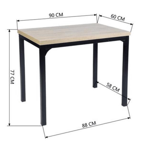 Temahome 2280A2121X00 - Mesa para comedor (110 x 70 x 73,4 cm), color  blanco : : Hogar y cocina