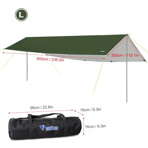 Toldo impermeable ultraligero Para Exterior, toldo de lona Para