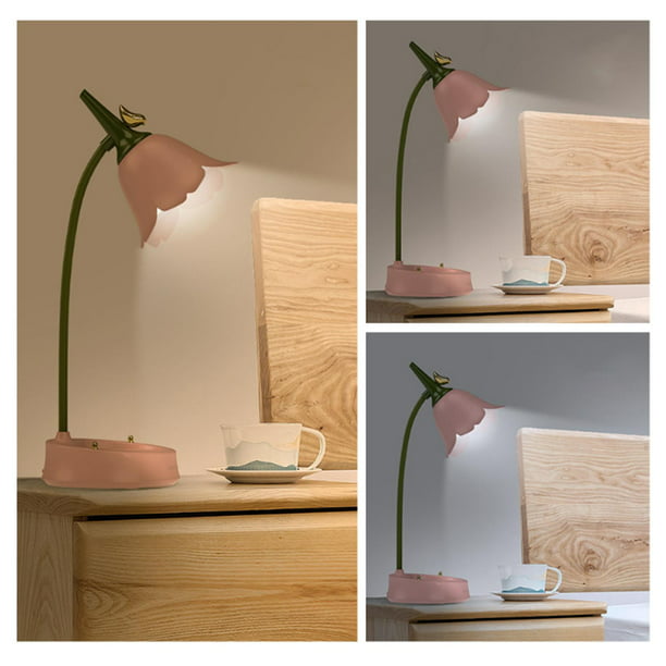 Lámpara para , Lámpara de escritorio LED para Lámpara USB Recargable  Regulable Lámpara para Interruptor sensible al , Verde Yinane lámpara de  escritorio de dormitorio