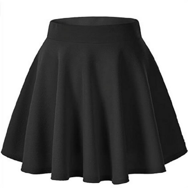 plisada cintura alta mujer Mini falda negra informal de (L) Tmvgtek Para estrenar | Walmart en línea