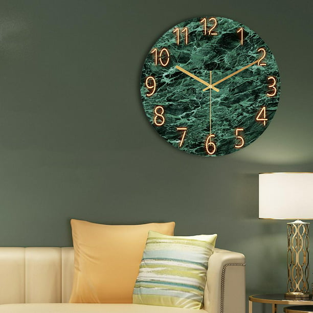 Reloj de Pared Moderno de 12 ", Movimiento de Que No Tictac, Relojes Decorativos de Pared Silenciosos para La Decoración de de Est , Un A Soledad reloj de | Walmart en línea
