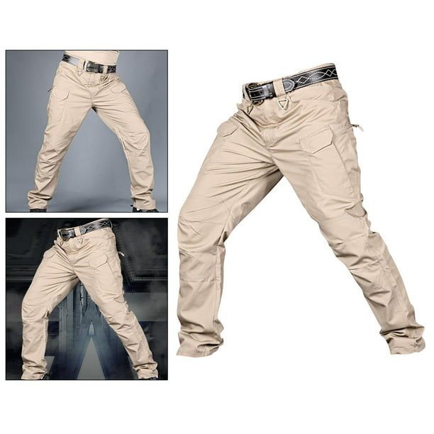 Pantalones de trabajo para hombres, 10 bolsillos, pantalones