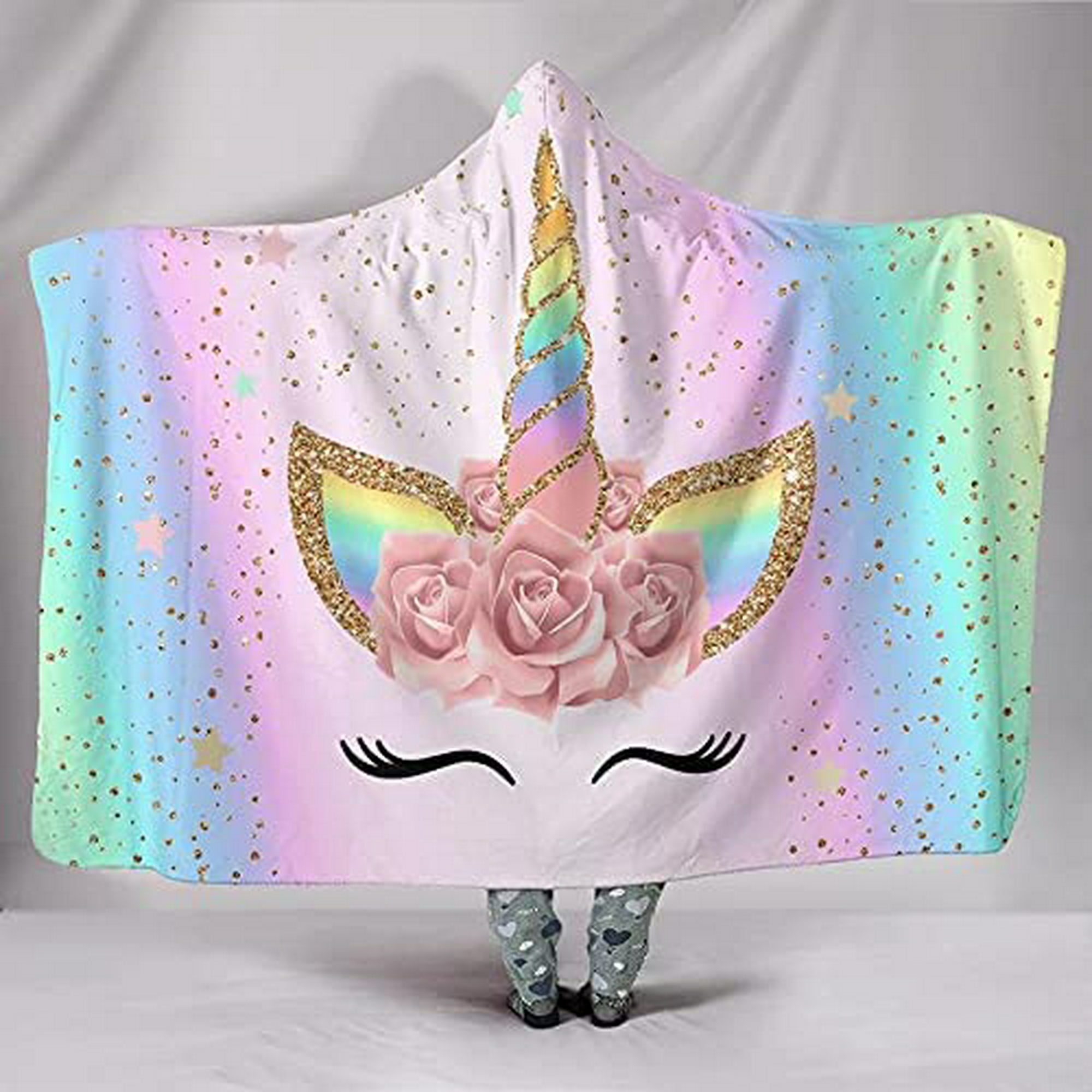Manta de hito de bebé unicornio de wernnsai - 60 × 40 manta de