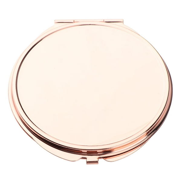Espejo de maquillaje compacto para hombres, mujeres y niñas, elegantes  espejos cosméticos de viaje para bolsillo, bolso o bolso, espejo pequeño  portátil