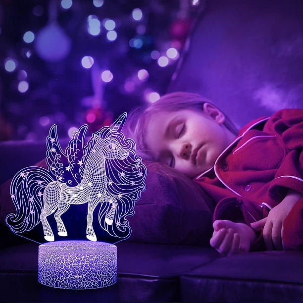 peluche de unicornio juguetes para niña regalos con luces led 1,3