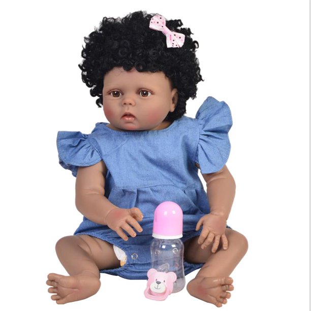 Muñeco de niño relleno bebé recién nacido de goma suave recién nacido en  ropa blanca Yotijar Simulation Boy Doll
