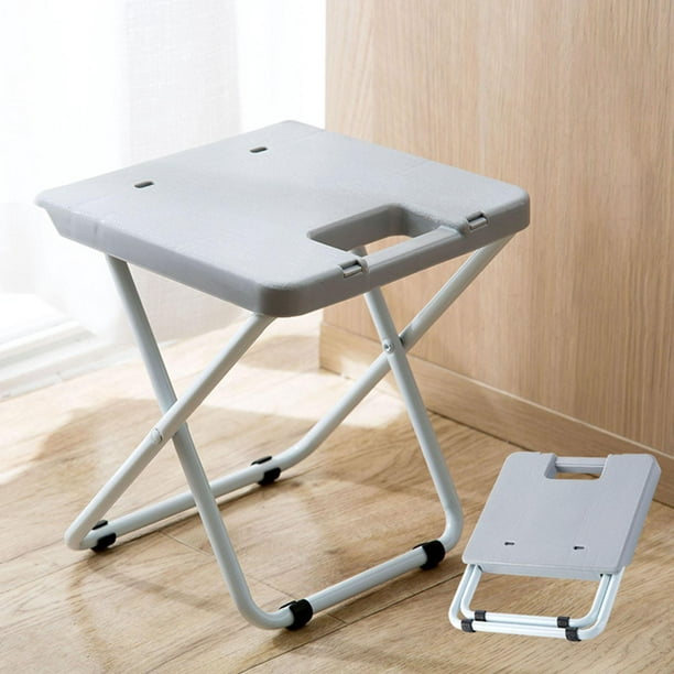 Taburete plegable portátil para uso en el hogar, asiento pequeño