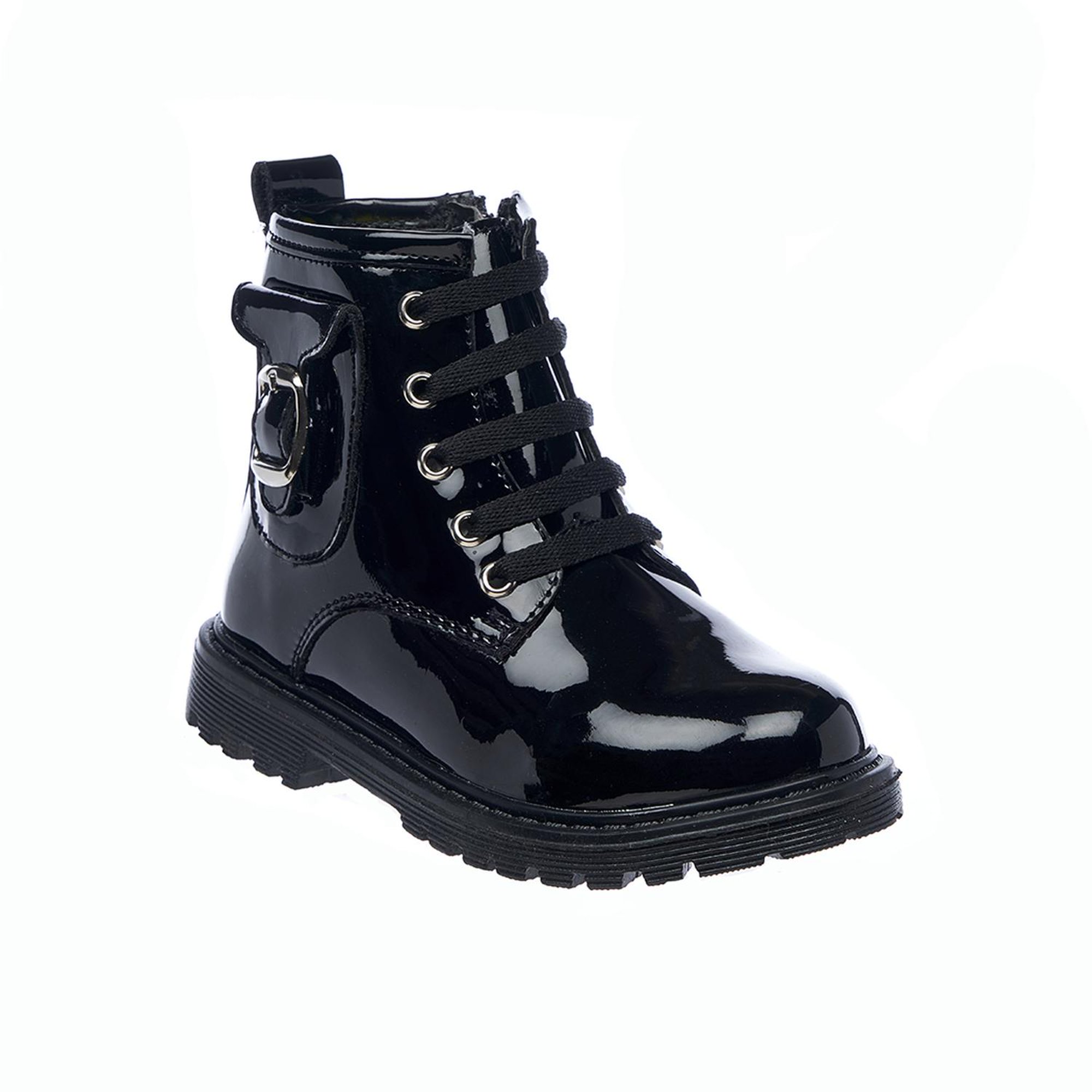 Zapatos Para Niña Casuales Con Moño Charol Negro Cómodos negro 15 Incógnita  031ND6