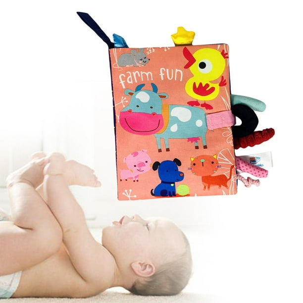 Libros para bebés de 0 a 6 meses, libros de tela suave para bebés y niños  pequeños, juguetes de dentición, juguete de educación temprana de 6 a 12