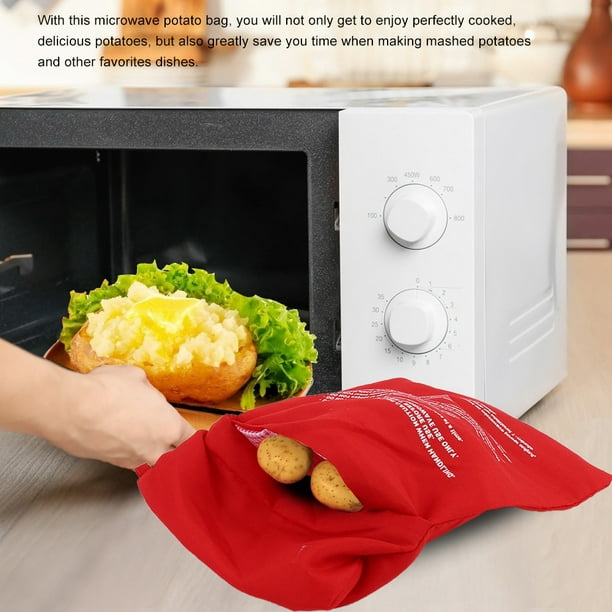 Bolsa para hornear patatas en microondas, bolsa reutilizable para patatas  en microondas, bolsa para patatas en microondas, bolsa para cocinar patatas,  multifuncional Jadeshay A