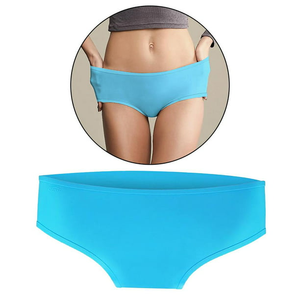 Tanga Bikini Bottoms – Plain Azul