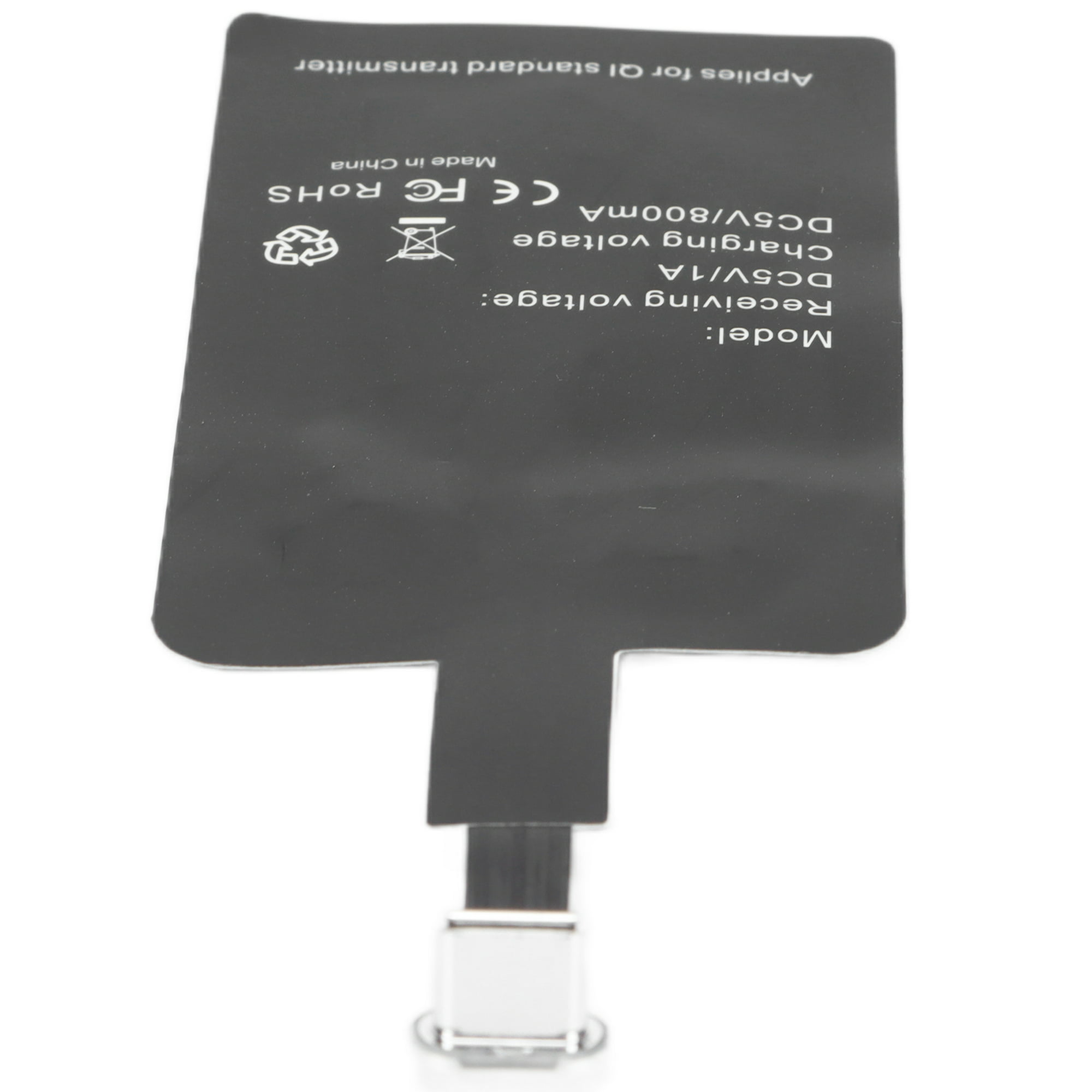 Receptor De Carga Inalámbrica Qi Tipo C, Adaptador De Cargador Inalámbrico  Rápido Micro USB Tipo C Duradero Para Teléfonos Android Crtynell Qi Type C  Wireless Charging Receiver