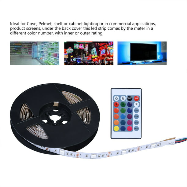 Kit de iluminación de fondo de TV, tira LED USB 5050, RGB