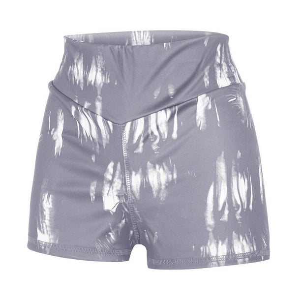 Gibobby Pantalones deportivos Pantalones cortos de yoga para correr con cintura  alta de verano para mujer(Gris， XL)