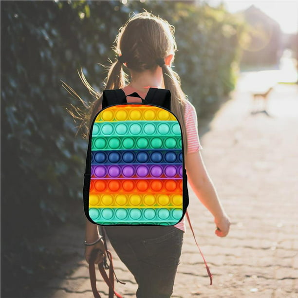 Pera perdonar Hostal Sonducket Mochilas escolares con estampado de arcoíris para niñas y niños, mochilas  para adolescentes con correa ajustable para el hombro Mochilas No.1  Sonducket | Walmart en línea