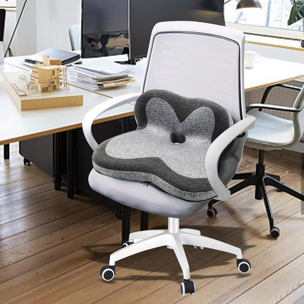 Cojines antideslizantes para silla mecedora de oficina, respaldo y asiento,  asiento de escritorio, tela de lino de algodón, relaja las nalgas
