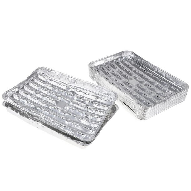  uxcell Sartenes de papel de aluminio de 14.6 x 10.6 pulgadas,  bandejas desechables de 166 onzas para cocina, tostado, hornear, cocinar, 2  unidades