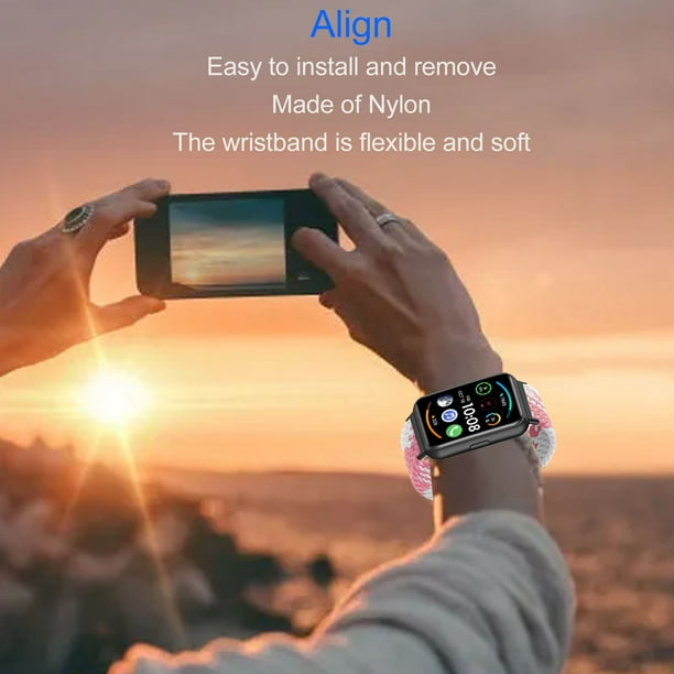 Correa de nailon elástico compatible con Huawei Watch Fit Band
